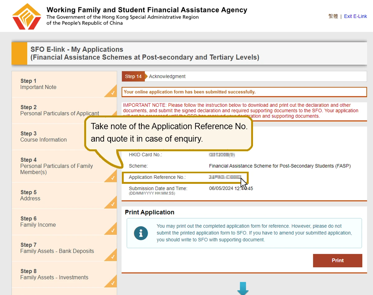 Online Demonstration - Financial Assistance Scheme For Post-secondary ...