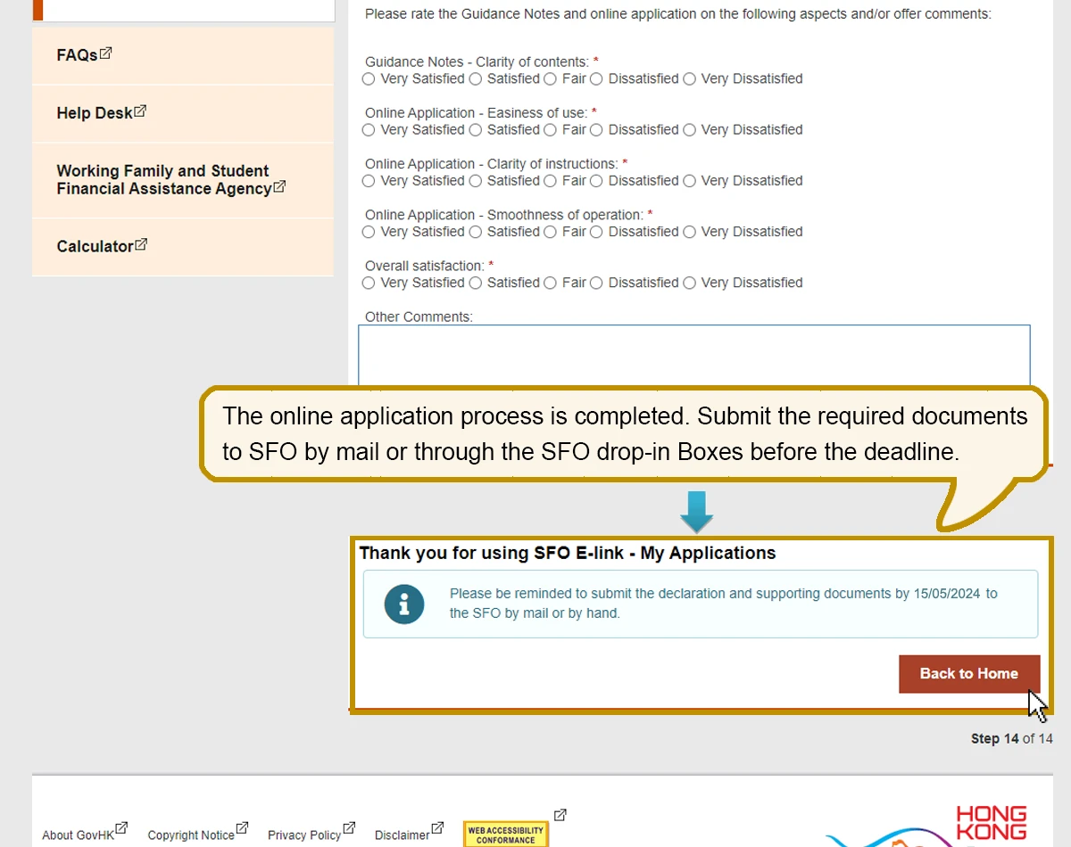 Online Demonstration - Financial Assistance Scheme For Post-secondary ...