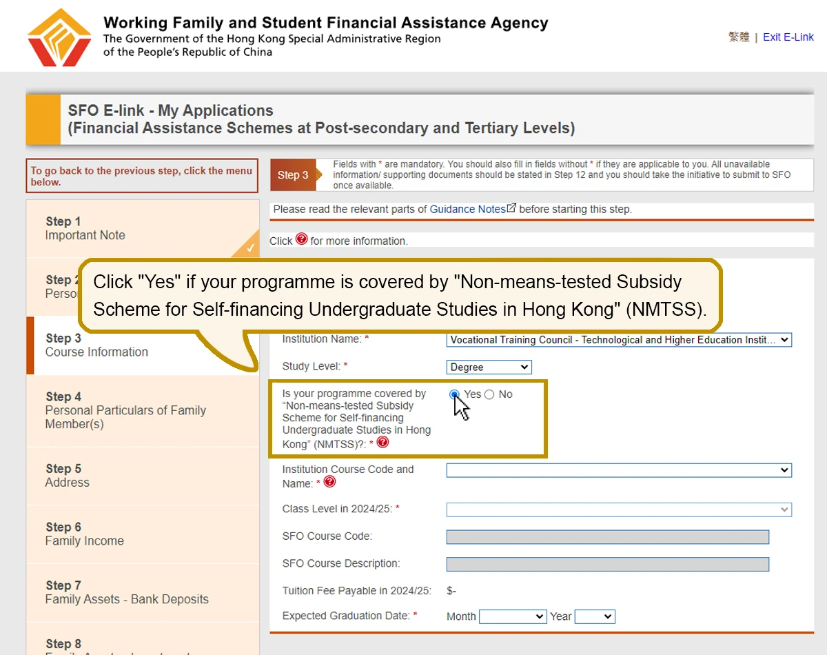 Online Demonstration - Financial Assistance Scheme For Post-secondary ...