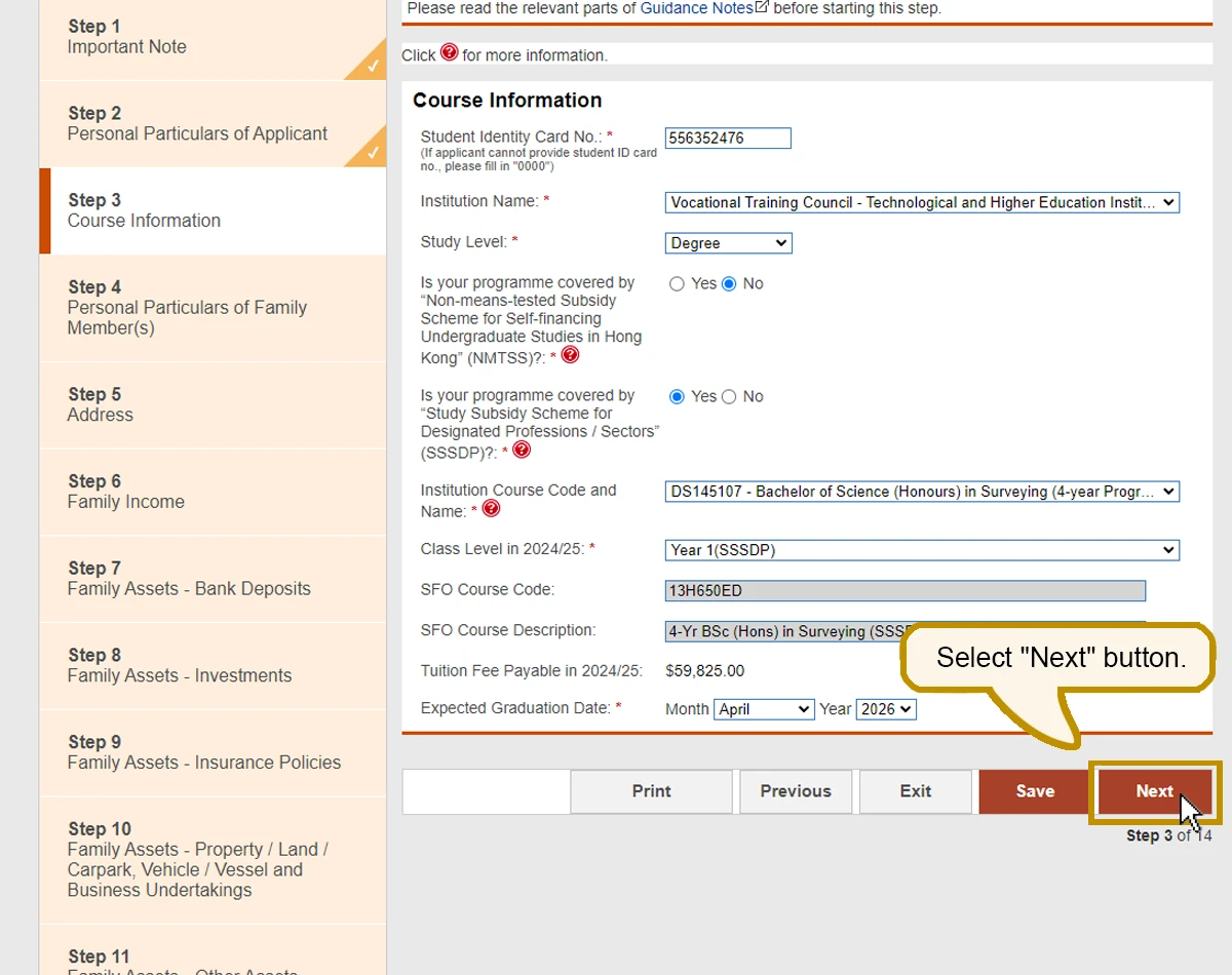 Online Demonstration - Financial Assistance Scheme For Post-secondary ...